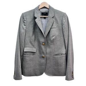 Classic J. Crew Gray Wool School Boy Blazer Sz 4